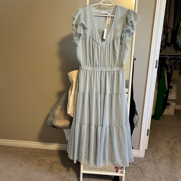 Aritzia Little Moon Taverna Dress in Iced Blue - Picture 4 of 7